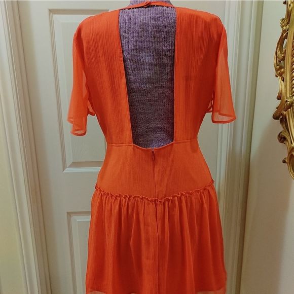 Coral Pink Dress - Picture 4 of 7